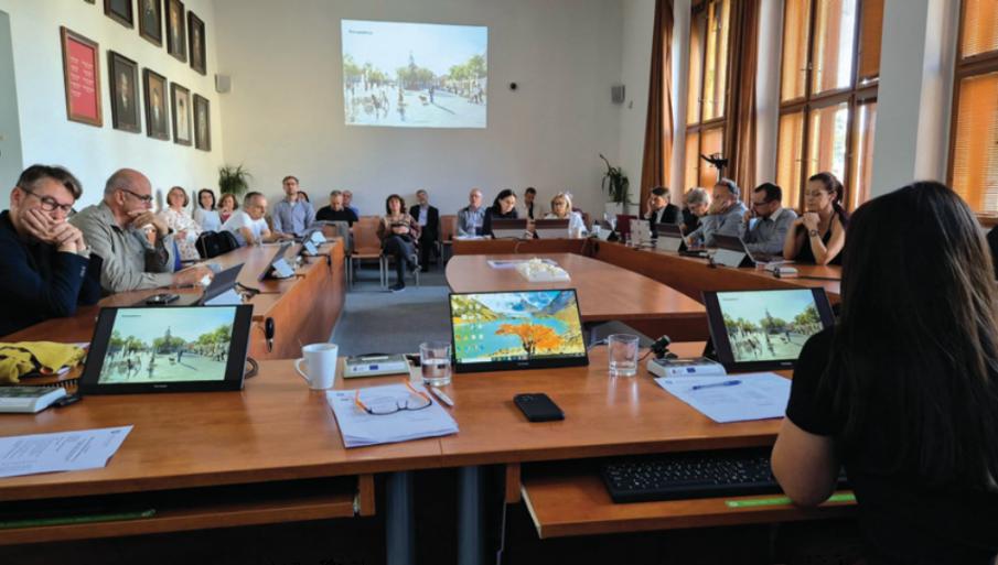 Najednn Zastupitelstva jsme odsouhlasili vbr vtzn architektonick kancele, kter dokon studii azadn pro revitalizaci Masarykova nmst. Jejich nvrh apojet prav uspl ucel odborn poroty anejvce se lbil inm laikm. Vce strom, vodn prvky, rovn dlaba acitliv zklidnn nmst  to je to, co ns ek. Brzy probhne veejn vstava nvrh ard bych vhorizontu tdn uzavel svtzem smlouvu nadal fze ppravy. Nvrh jet upravme: Pidme vc zelen aek ns idebata odoprav. Chceme, aby nmst bylo chloubou, ahlavn ivm centrem naeho msta.<BR><BR>