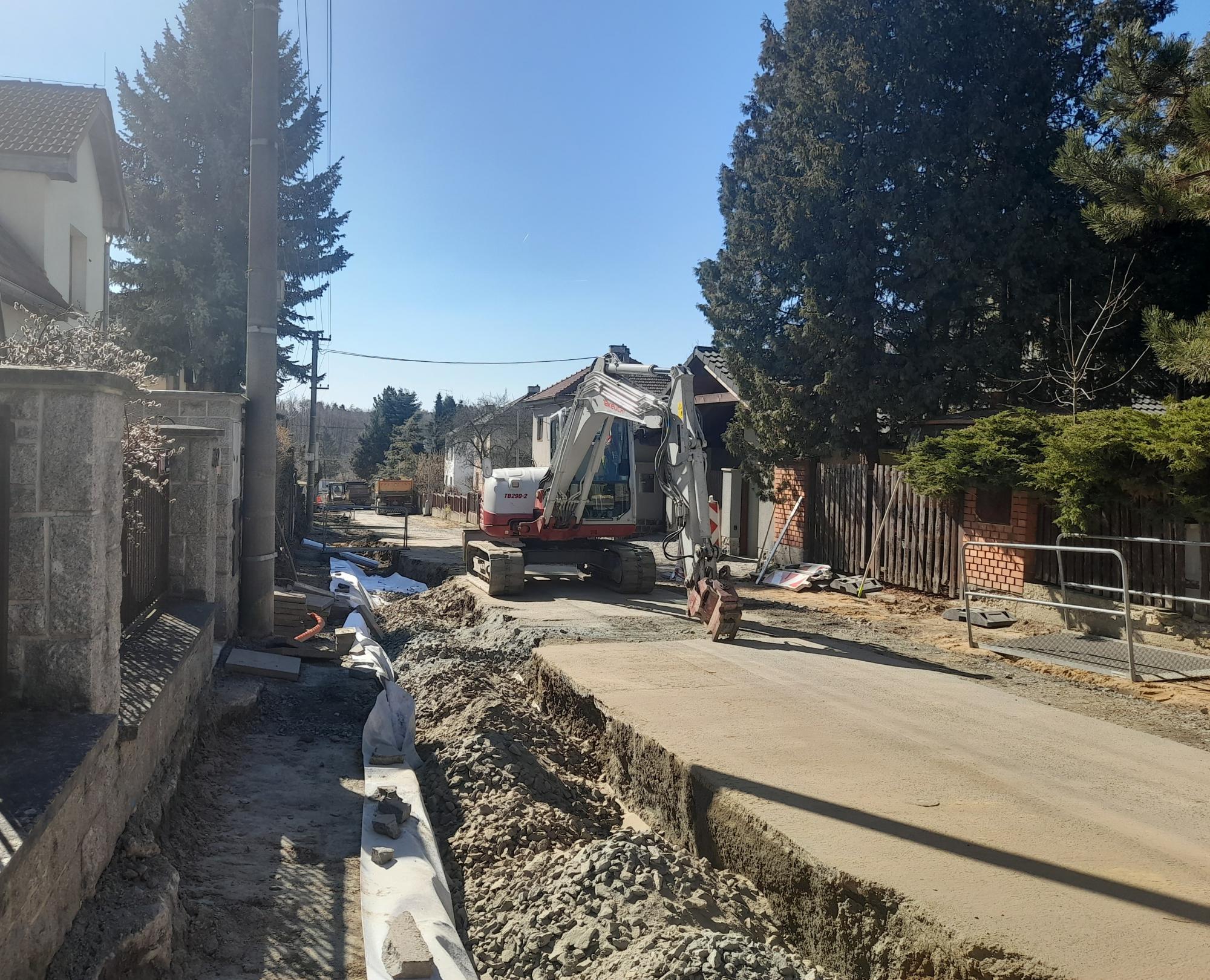 Kompletní rekonstrukce ulice Fibichova.