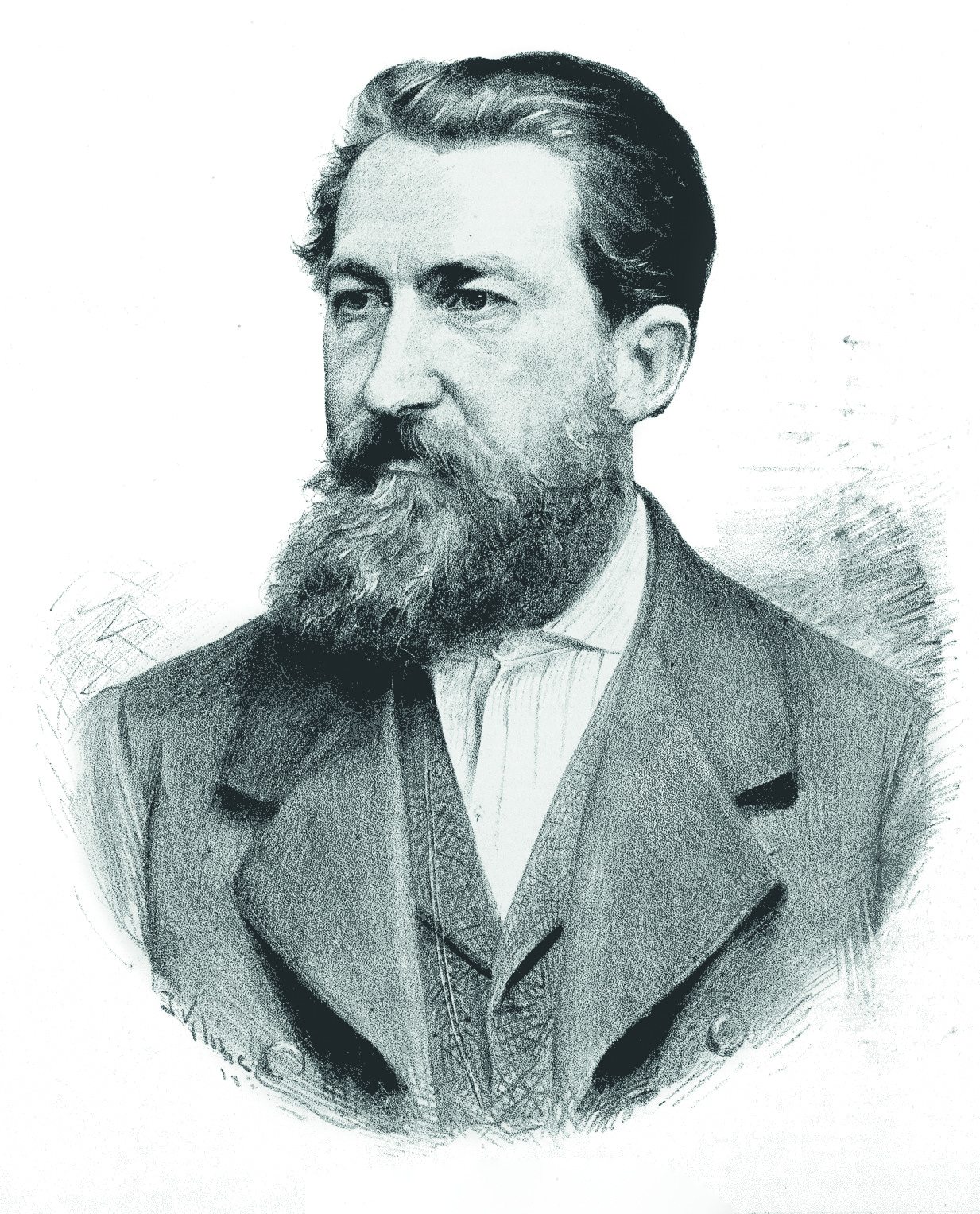 August Sedláček (28. 8. 1843 – 14. 1. 1926), portrét Jana Vilímka