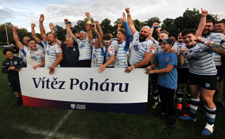 Říčany po ligovém titulu obhájily i pohárovou trofej<BR>foto Jiří Koliš